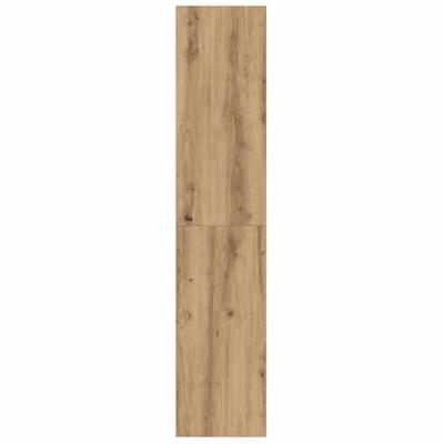 Boekenkast/tv-meubel 36x30x143cm bewerkt hout oud houtkleurig