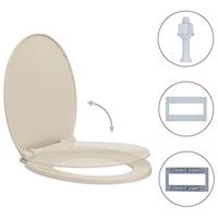 Toiletbril soft-close ovaal abrikooskleurig - thumbnail