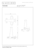 Lucide FOKKER - Hanglamp Kinderkamer - LED - 1x28W 2500K - Geel - thumbnail
