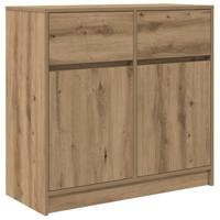 Dressoir lade 80x34x76 cm spaanplaat artisanaal eikenkleurig - thumbnail