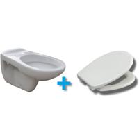 Neptunus wandcloset met Ultimo 3.0 toiletzitting softclose en quick release glans wit - thumbnail