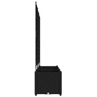 Tuin Bloempot 3 pcs Zwart 120 x 40 x 143 cm Staal - thumbnail