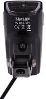 Simson Koplamp luna e-bike led 6 cm voorvork 25 lux zwart - thumbnail