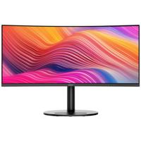 MSI Modern MD342CQP 34 inch UWQHD 1500R gebogen pc-monitor - VA-paneel 3440 x 1440, KVM, PIP/PBP, breed kleurengamma, oogcomfort, geïntegreerde luidspreker, 3-assig verstelbaar - HDMI 2.0b, DP 1.4a - thumbnail