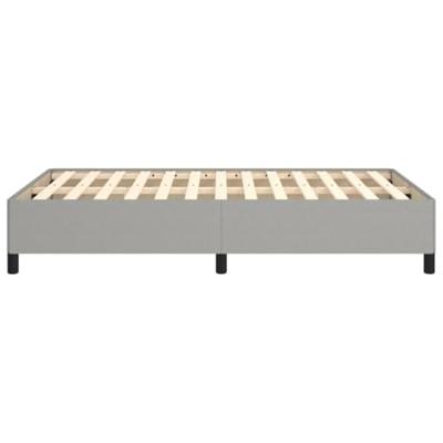 Bedframe zonder matras 120x190 cm stof lichtgrijs
