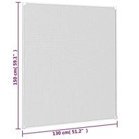 VidaXL Insectenhor voor ramen magnetisch 130x150 cm antracietkleurig - thumbnail