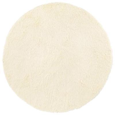 Hoogpolig vloerkleed NAVARRA 100x100 cm polyester crmekleurig Hoogpolig vloerkleed NAVARRA 100x100 cm polyester crmekleurig