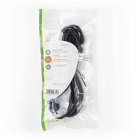 Nedis Stroomkabel | Euro Male | IEC-320-C7 | Recht | Recht | Vernikkeld | 2.00 m | Plat | PVC | Zwart | Label - CEGL11040BK20 - thumbnail