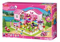 Sluban Holiday Villa (Girl's Dream) bouwstenen set (M38-B0721) - thumbnail