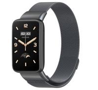 By Qubix - Milanese bandje - Space grey - Compatible met Xiaomi Smart Band 7 Pro - Compatible Xiaomi bandje - thumbnail
