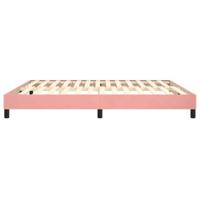 Bedframe fluweel roze 160x200 cm - thumbnail