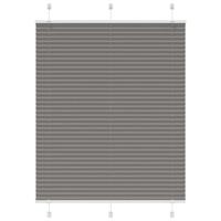 VidaXL Plissé rolgordijn 105x150 cm stofbreedte 104,4 cm antraciet - thumbnail