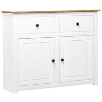 Dressoir Panama Range 93x40x80 cm massief grenenhout wit - thumbnail