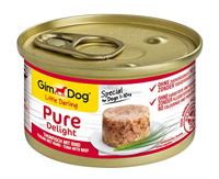 GimDog Pure Delight tonijn en rund - Eiwitrijke hondensnack, met malse vis in heerlijke gelei - 12 blikken (12 x 85 g) - thumbnail