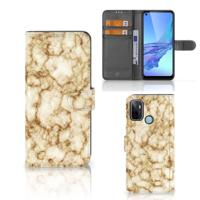 OPPO A53 | OPPO A53s | Bookcase | Marmer Goud - thumbnail