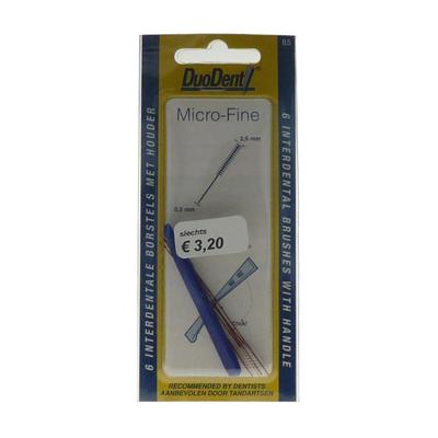 Duodent Interdentaal borstel microfine 0.5 6 Stuks Duodent Interdentaal borstel microfine 0.5 6 Stuks