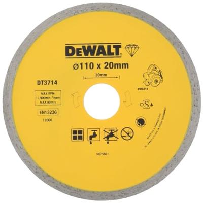 DeWALT DT3714 Diamantzaagblad 110 x 20mm
