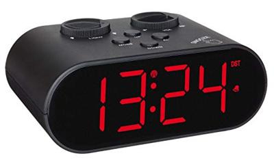 TFA Dostmann 60.2551.01 Wekker Zendergestuurd Zwart Alarmtijden 1 USB-aansluiting, Groot display - thumbnail