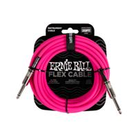 Ernie Ball 6418 Flex Cable 6 meter instrumentkabel roze - thumbnail