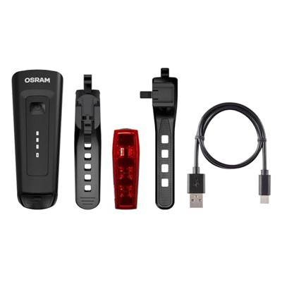 Osram Automotive RACE 50 SET Fietsverlichtingsset LED werkt op een accu Zwart