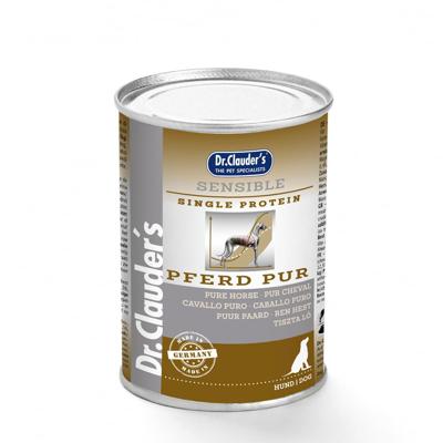 Dr. Clauder&apos;s Sensible puur paard natvoer hond 6 x 400 g