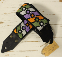 Holy Cow Straps 60&apos;s Purple Orange Green Stripes - thumbnail