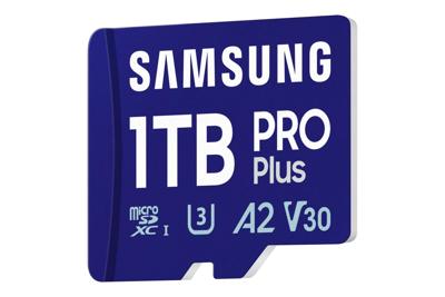 Samsung microSD Card PRO Plus (2023) miniSDXC-kaart Retail 1 TB Class 10, UHS-Class 1, Class 3 UHS-I, v30 Video Speed Class, A2 Application Performance Class
