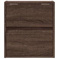 Tv-wandmeubels met LED 2 st 41x31x45 cm bruin eikenkleurig - thumbnail