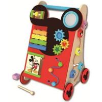 TY049 - Mickey Mouse Houten Activiteiten Loopwagen - thumbnail