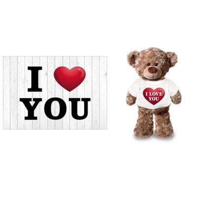 I Love You Valentijnskaart met I love you knuffelbeertje - Wenskaarten I Love You Valentijnskaart met I love you knuffelbeertje - Wenskaarten