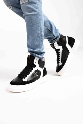 Philipp Plein Sneakers 76450 Dames/Kids Zwart/Wit - Maat 37 - Kleur: WitZwart | Soccerfanshop