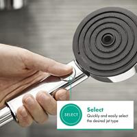 Hansgrohe Handdouche Pulsify Select S 3jet Activation EcoSmart 10.5 cm Chroom - thumbnail