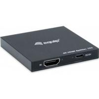 Equip 332715 ultra slim 2-port hdmi splitter, 3840 x 2160p, 4k ultra hd, power-by-usb, black - thumbnail