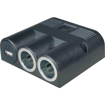 ProCar 67334501 67334500 Sigarettenaanstekerverdeler Aantal sigarettenaanstekerbussen: 2 x Interfaces: USB: 1 x Stroombelasting (max.): 16 A