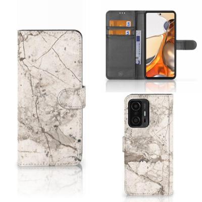 Xiaomi 11T | 11T Pro | Bookcase | Marmer Beige | Portemonnee hoesje