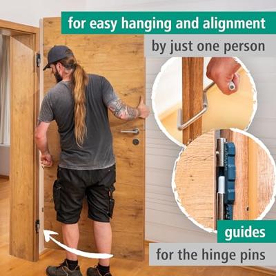 Wolfcraft 3674000 Bevestigingsset voor deurbladen 1 set(s)