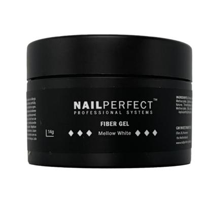 NailPerfect Gel Fiber Gel Mellow White 14gr NailPerfect Gel Fiber Gel Mellow White 14gr