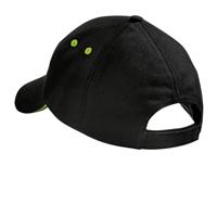 Beechfield CB15C Ultimate 5 Panel Cap - Sandwich Peak - Black/Yellow - One Size - thumbnail