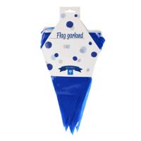 Vlaggenlijn met 20 Blauwe Vlaggen, 10m - thumbnail