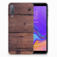 Samsung Galaxy A7 (2018) Bumper Hoesje Old Wood - thumbnail