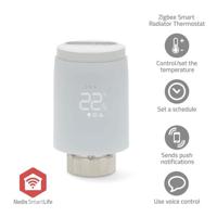 Nedis SmartLife Radiatorbediening | Zigbee 3.0 | Batterij Gevoed | LED | Android™ / IOS - ZBHTR20WT - thumbnail