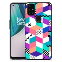 OnePlus Nord N10 5G Backcover Blokken Kleurrijk - thumbnail