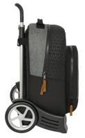 Schoolrugzak met Wielen BlackFit8 Old school Zwart Grijs 32 x 42 x 15 cm - thumbnail