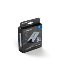 Integral SlimXpress Pro INSSD2TPORT3.2SLIMXS externe solide-state drive Thunderbolt technologie 2 TB USB Type-C USB 3.2 Gen 2x2 Zilver - thumbnail
