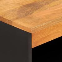 Dressoir 60x33,5x75 cm massief mangohout bruin en zwart - thumbnail