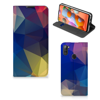 Samsung Galaxy M11 | A11 Stand Case Polygon Dark Samsung Galaxy M11 | A11 Stand Case Polygon Dark