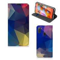 Samsung Galaxy M11 | A11 Stand Case Polygon Dark - thumbnail