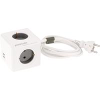 Allocacoc Usb Stekker, Kunststof, Houtskool, S - thumbnail
