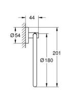 GROHE Essentials Handdoekring - 18cm - matte black 1024612430 - thumbnail