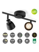 Light depot - LED opbouwspot Aka 2L - 32,5 cm - zwart - Outlet - thumbnail